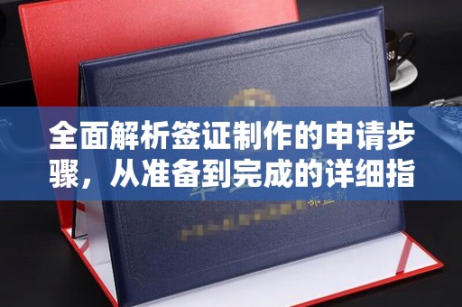 赞皇全面解析签证制作的申请步骤，从准备到完成的详细指南